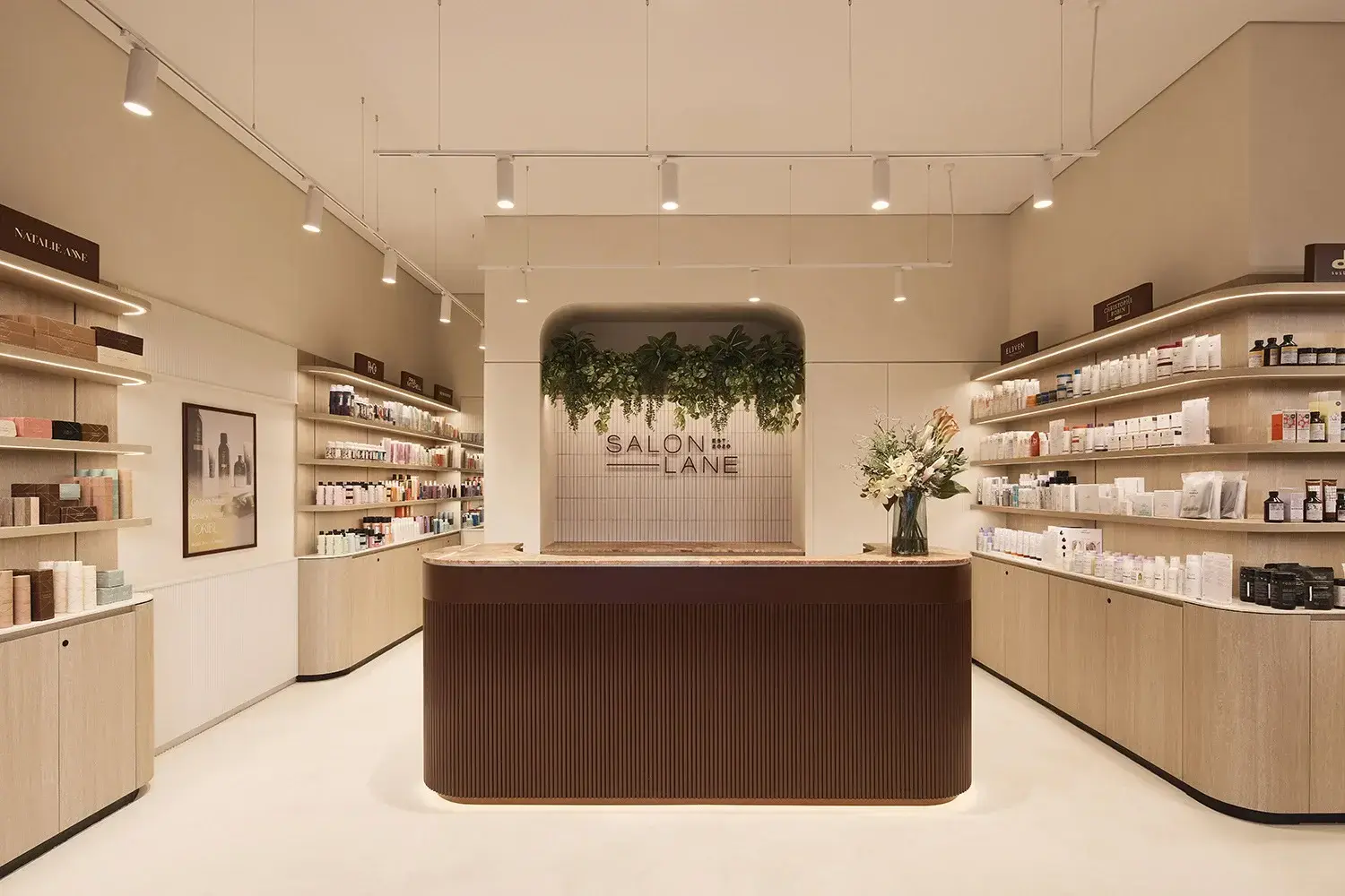 The retail shop and Concierge desk at Salon Lane Bondi Junction