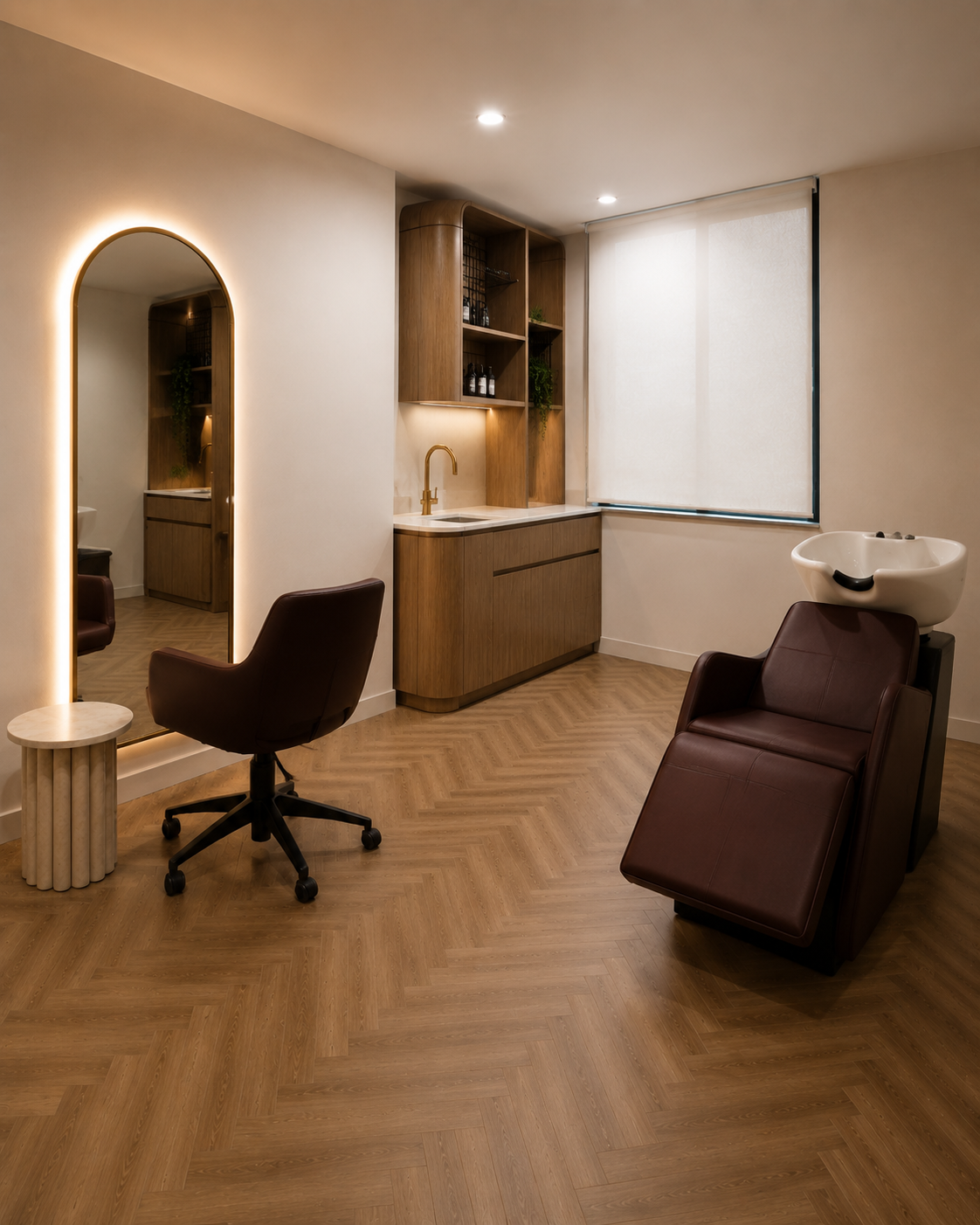 Classic and Deluxe Single hair studio rendering at Salon Lane Richmond