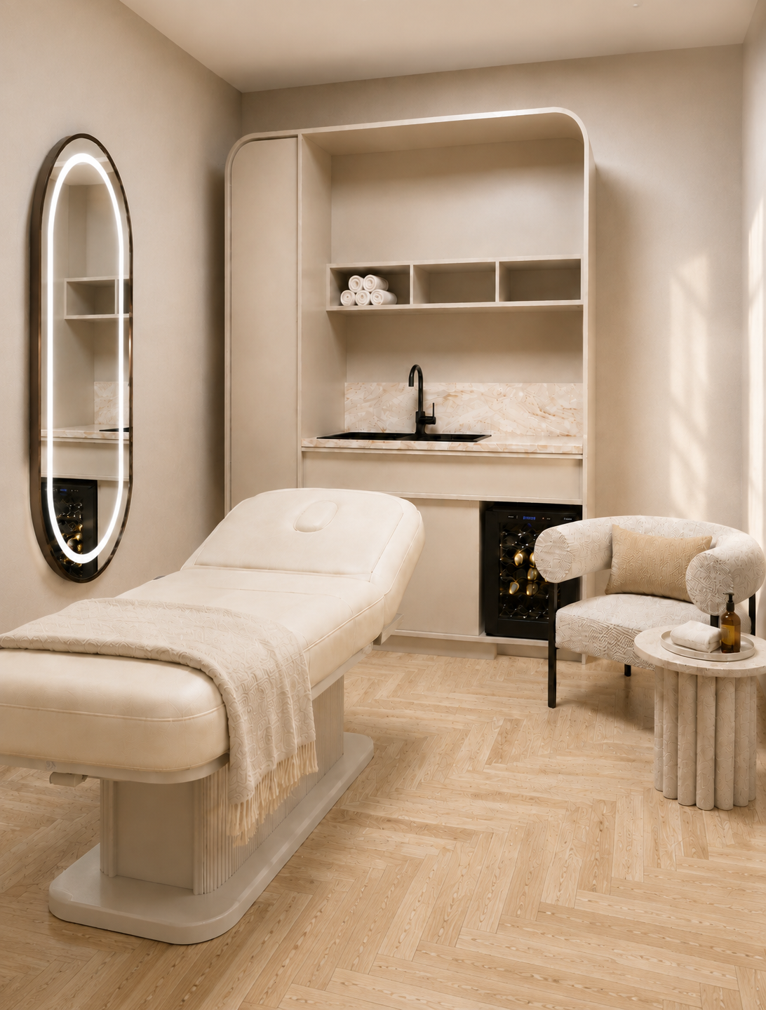 Classic and Deluxe Single beauty and wellness studios rendering at Salon Lane Richmond